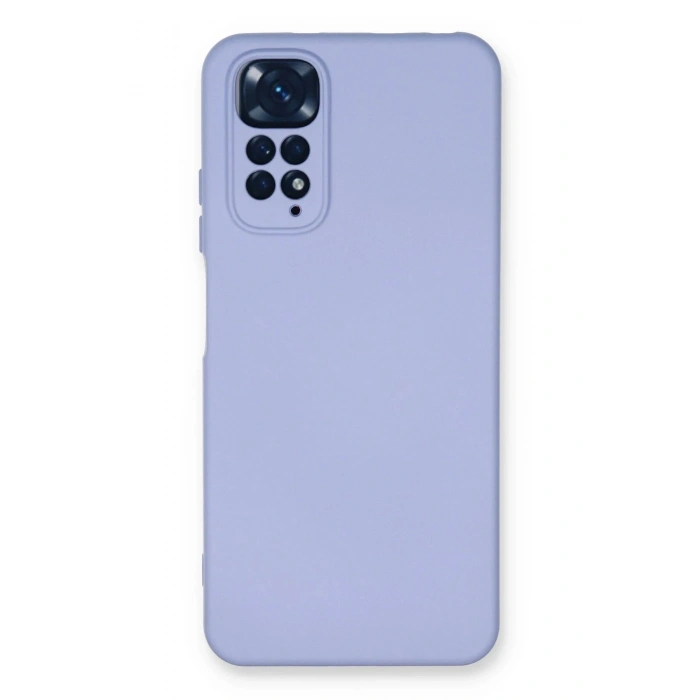 Durukar®   Redmi Note 11 Kılıf Nano içi Kadife Silikon - Lila