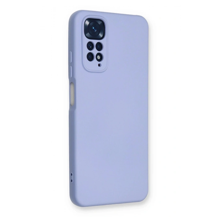 Durukar®   Redmi Note 11 Kılıf Nano içi Kadife Silikon - Lila