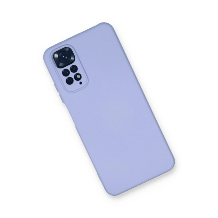 Durukar®   Redmi Note 11 Kılıf Nano içi Kadife Silikon - Lila