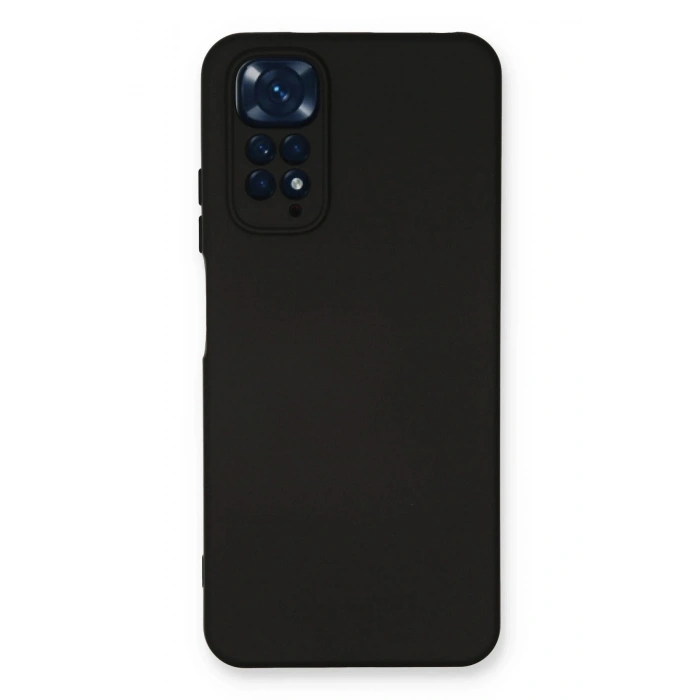 Durukar®   Redmi Note 11 Kılıf Nano içi Kadife Silikon - Siyah