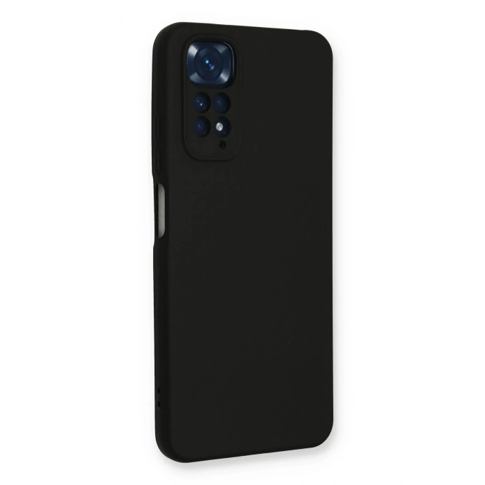 Durukar®   Redmi Note 11 Kılıf Nano içi Kadife Silikon - Siyah