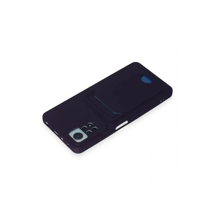 Durukar®   Redmi Note 11 Pro Kılıf Kelvin Kartvizitli Silikon - Derin Mor