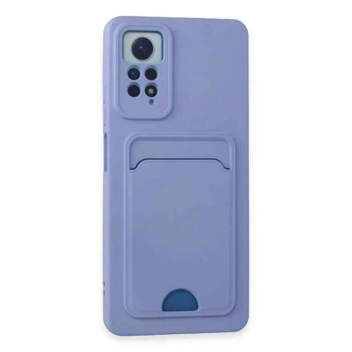 Durukar®   Redmi Note 11 Pro Kılıf Kelvin Kartvizitli Silikon - Lila