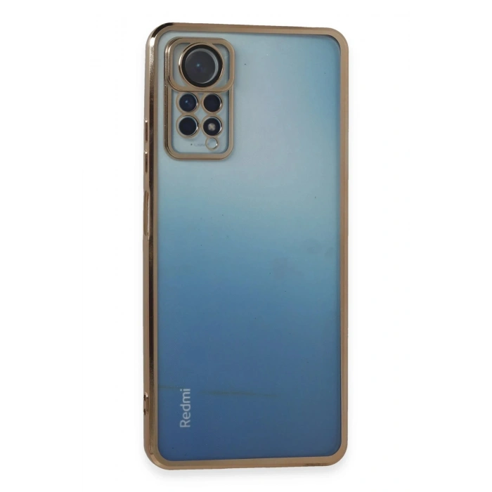 Durukar®   Redmi Note 11 Pro Kılıf  Lensli Silikon - Gold