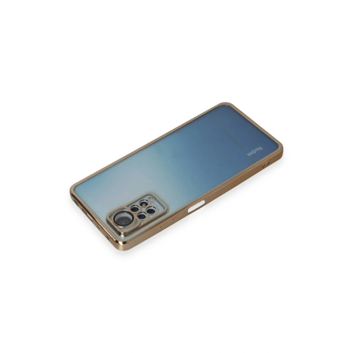 Durukar®   Redmi Note 11 Pro Kılıf  Lensli Silikon - Gold