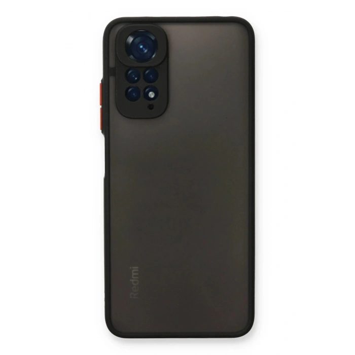 Durukar®   Redmi Note 11 Pro Kılıf Montreal Silikon Kapak - Siyah