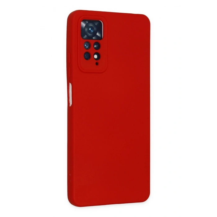 Durukar®   Redmi Note 11 Pro Kılıf Nano içi Kadife Silikon - Kırmızı