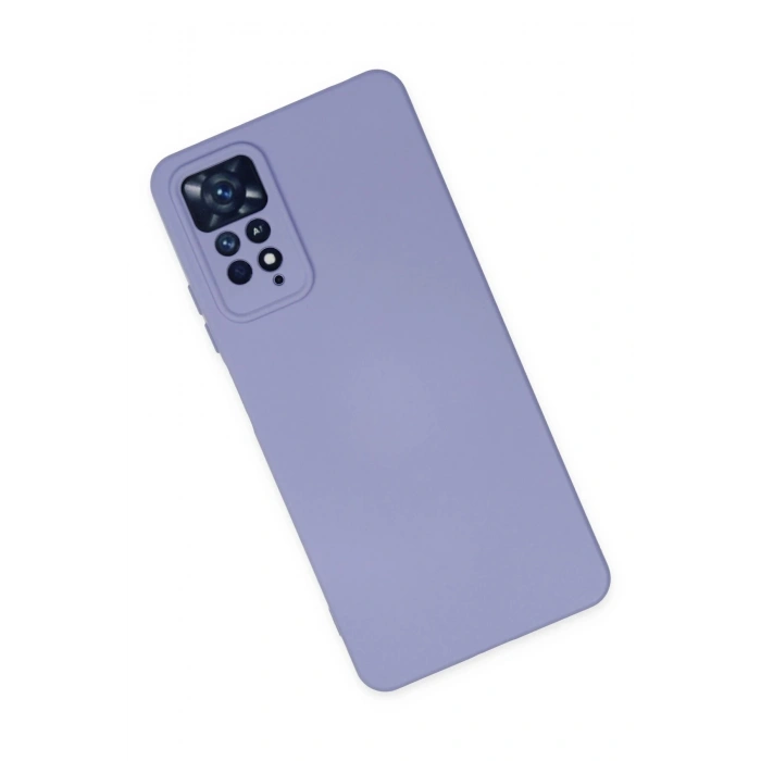 Durukar®   Redmi Note 11 Pro Kılıf Nano içi Kadife Silikon - Lila