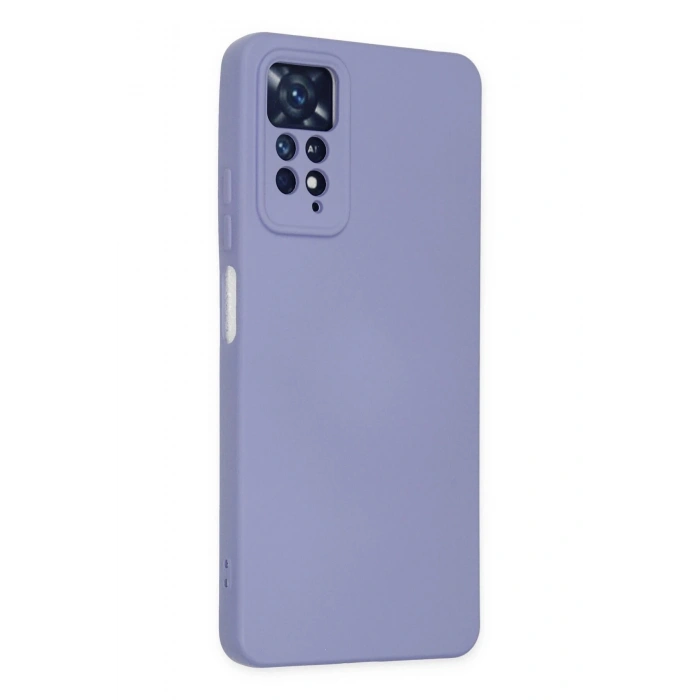 Durukar®   Redmi Note 11 Pro Kılıf Nano içi Kadife Silikon - Lila