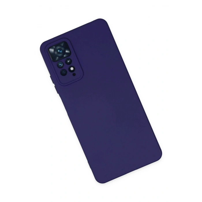 Durukar®   Redmi Note 11 Pro Kılıf Nano içi Kadife Silikon - Mor