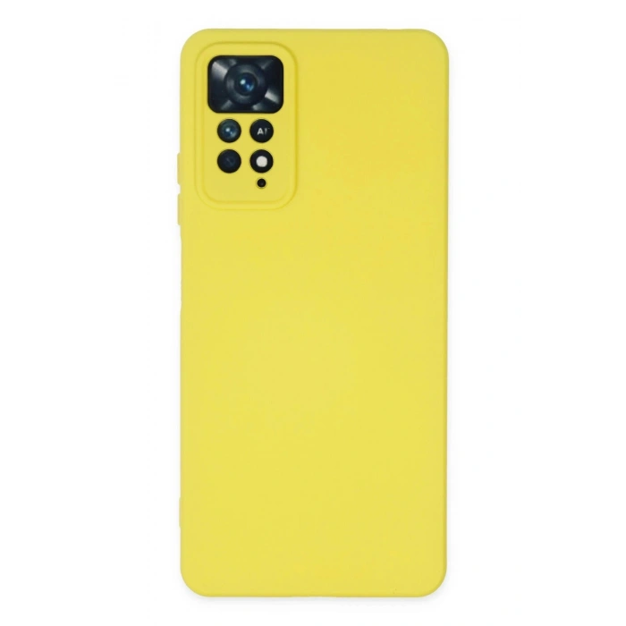 Durukar®   Redmi Note 11 Pro Kılıf Nano içi Kadife Silikon - Sarı