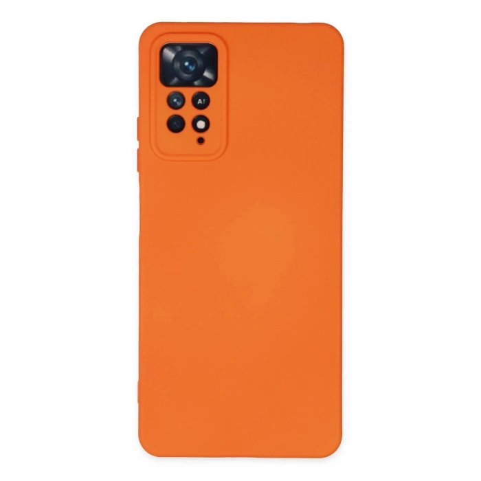Durukar®   Redmi Note 11 Pro Kılıf Nano içi Kadife Silikon - Turuncu