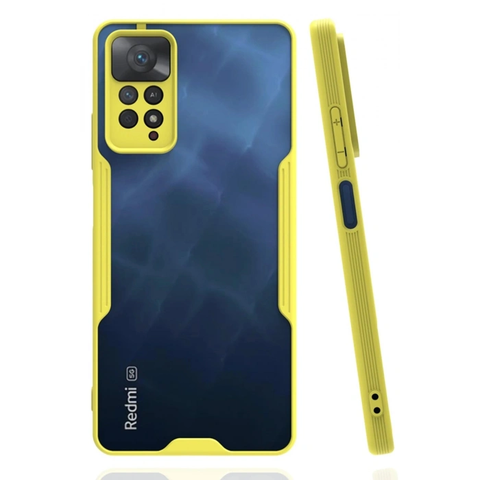 Durukar®   Redmi Note 11 Pro Kılıf Platin Silikon - Sarı