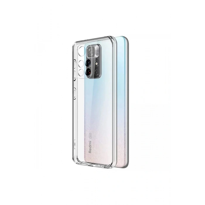 Durukar®   Redmi Note 11T Kılıf Lüx Şeffaf Silikon