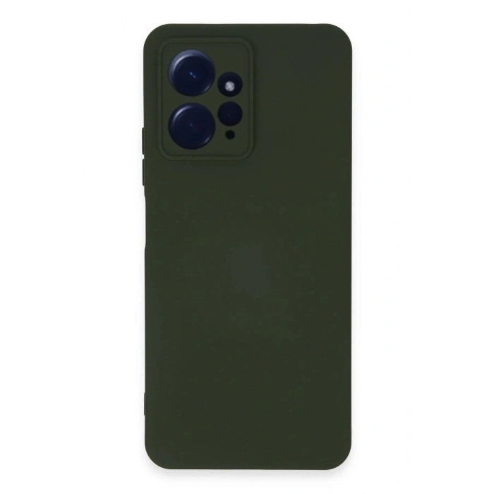 Durukar®   Redmi Note 12 4G Kılıf Nano içi Kadife Silikon - Koyu Yeşil