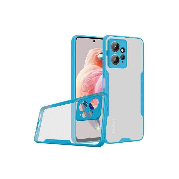 Durukar®   Redmi Note 12 4G Kılıf Platin Silikon - Mavi