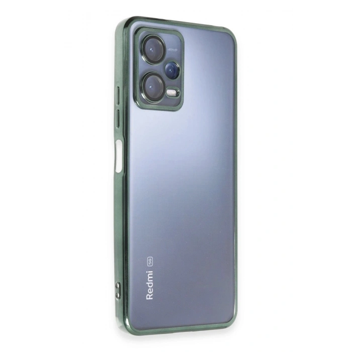 Durukar®   Redmi Note 12 5G Kılıf  Lensli Silikon - Yeşil