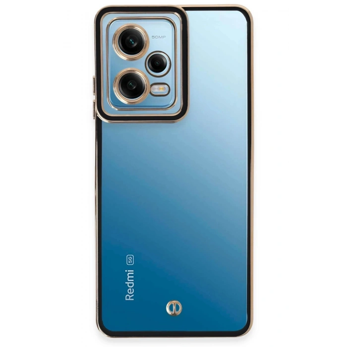 Durukar®   Redmi Note 12 5G Kılıf Liva Lens Silikon - Siyah