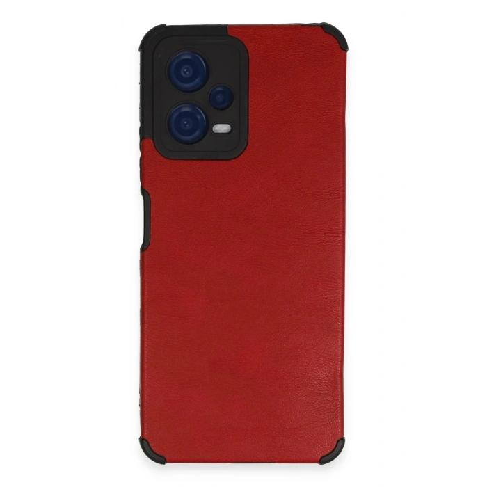 Durukar®   Redmi Note 12 5G Kılıf Loop Deri Silikon - Kırmızı