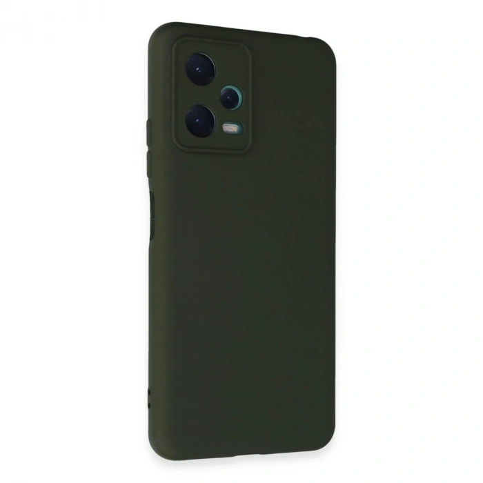 Durukar®   Redmi Note 12 5G Kılıf Nano içi Kadife Silikon - Koyu Yeşil