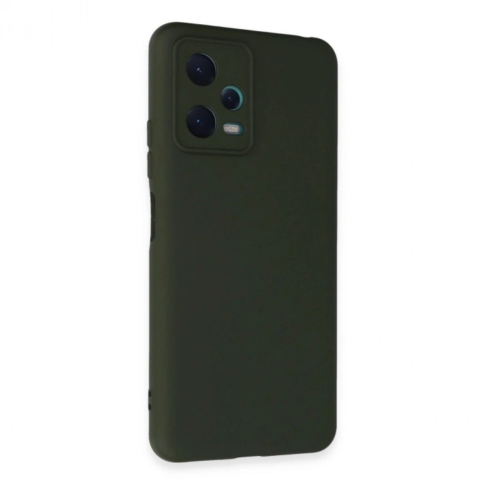 Durukar®   Redmi Note 12 5G Kılıf Nano içi Kadife Silikon - Koyu Yeşil