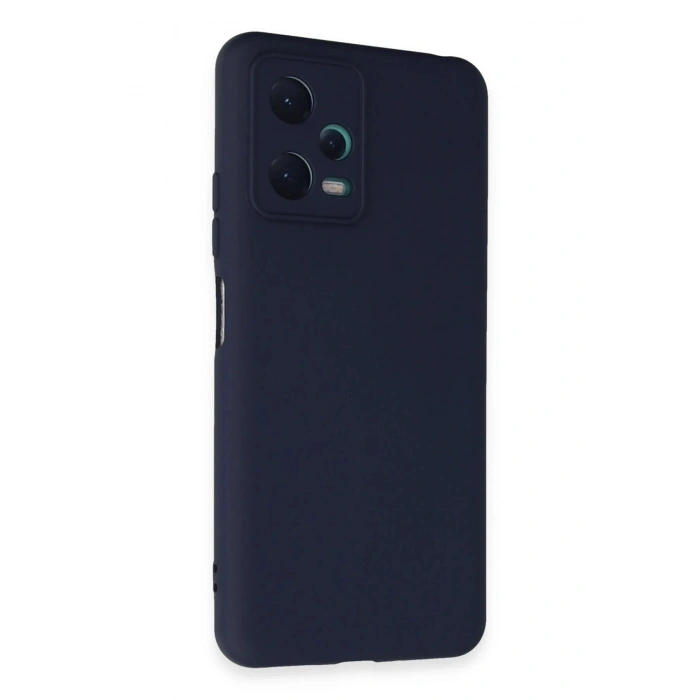 Durukar®   Redmi Note 12 5G Kılıf Nano içi Kadife Silikon - Lacivert