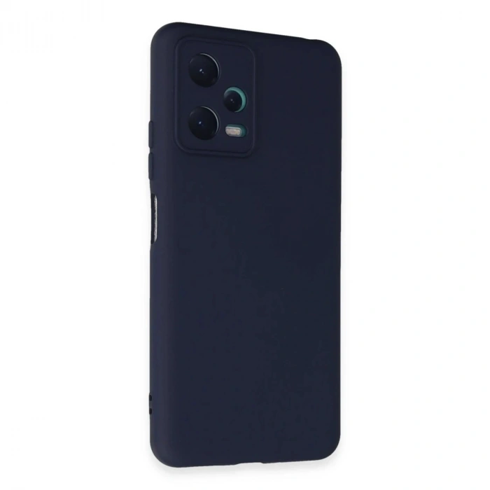 Durukar®   Redmi Note 12 5G Kılıf Nano içi Kadife Silikon - Lacivert