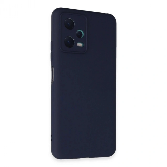 Durukar®   Redmi Note 12 5G Kılıf Nano içi Kadife Silikon - Lacivert