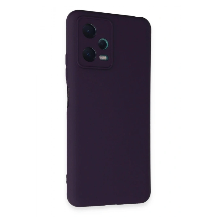 Durukar®   Redmi Note 12 5G Kılıf Nano içi Kadife Silikon - Mor