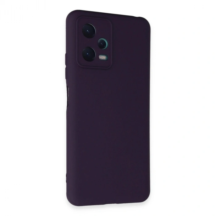 Durukar®   Redmi Note 12 5G Kılıf Nano içi Kadife Silikon - Mor