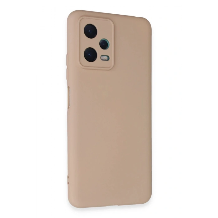 Durukar®   Redmi Note 12 5G Kılıf Nano içi Kadife Silikon - Pudra