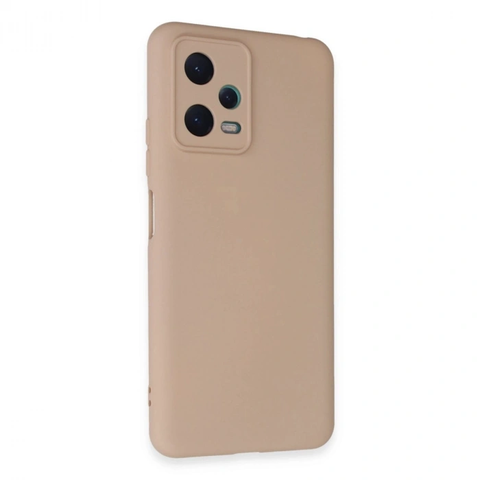 Durukar®   Redmi Note 12 5G Kılıf Nano içi Kadife Silikon - Pudra