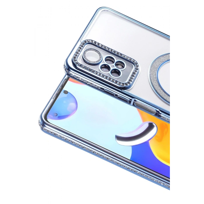 Durukar®   Redmi Note 12 Pro 4G Joke Simli Magneticsafe Kılıf - Mavi