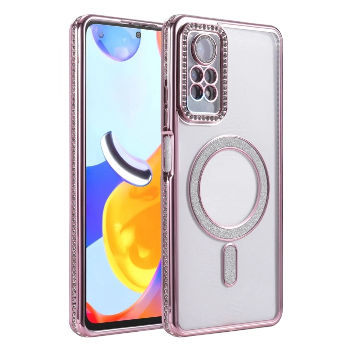 Durukar®   Redmi Note 12 Pro 4G Joke Simli Magneticsafe Kılıf - Pembe