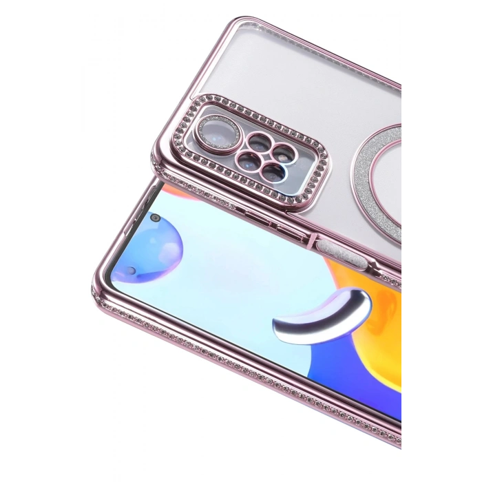 Durukar®   Redmi Note 12 Pro 4G Joke Simli Magneticsafe Kılıf - Pembe