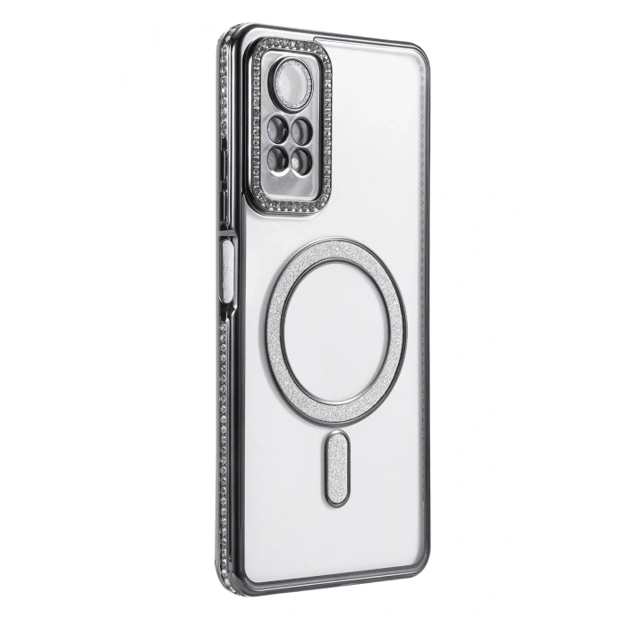 Durukar®   Redmi Note 12 Pro 4G Joke Simli Magneticsafe Kılıf - Siyah