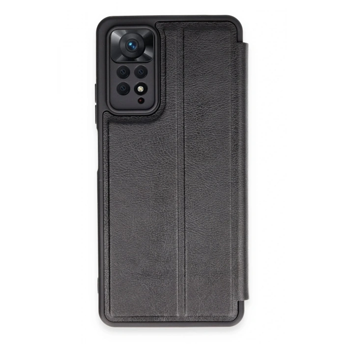 Durukar®   Redmi Note 12 Pro 4G Kılıf Flip Cover - Siyah