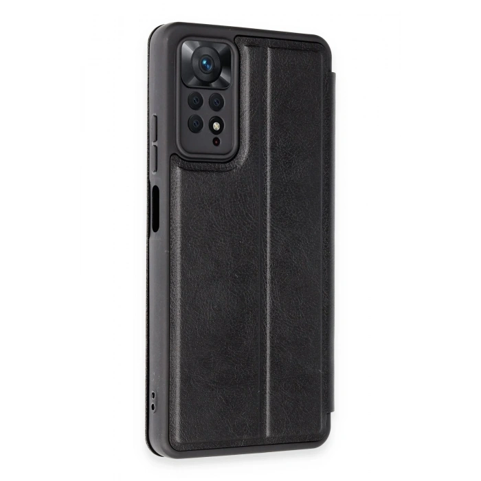 Durukar®   Redmi Note 12 Pro 4G Kılıf Flip Cover - Siyah