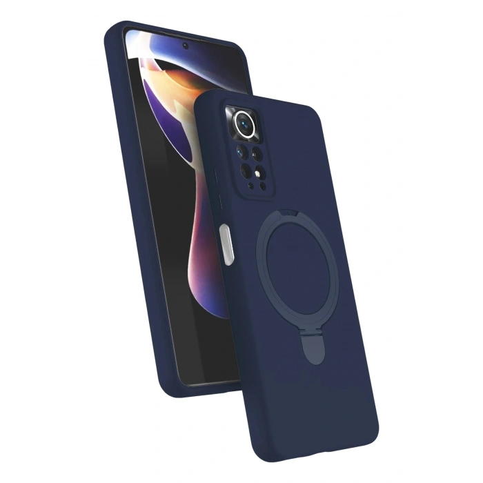 Durukar®   Redmi Note 12 Pro 4G Regal Magsafe Standlı Kapak - Lacivert
