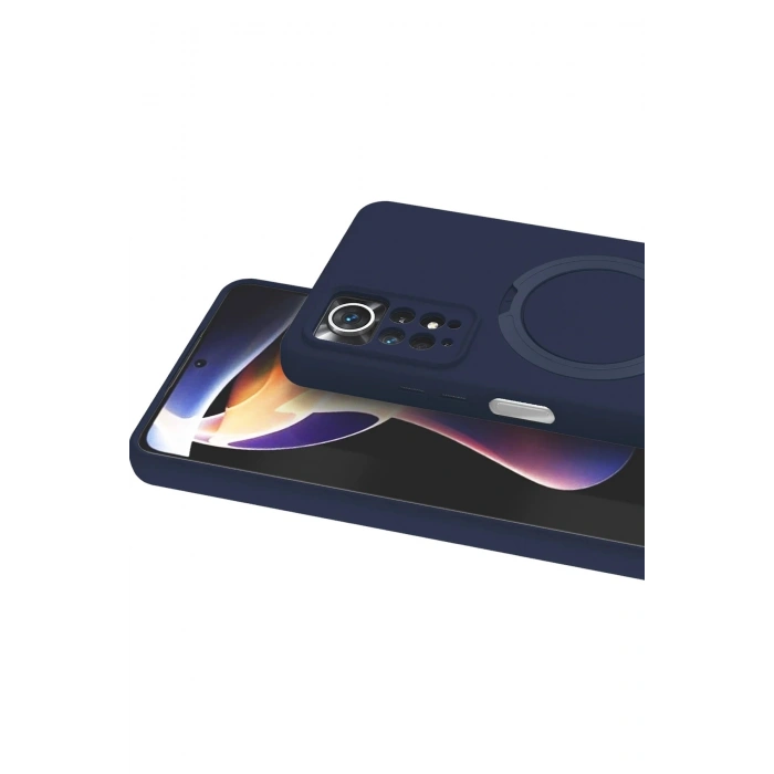 Durukar®   Redmi Note 12 Pro 4G Regal Magsafe Standlı Kapak - Lacivert