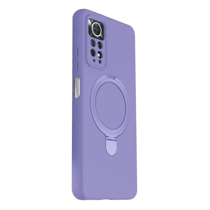 Durukar®   Redmi Note 12 Pro 4G Regal Magsafe Standlı Kapak - Lila