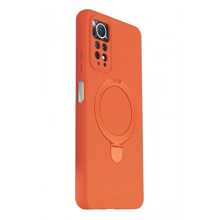 Durukar®   Redmi Note 12 Pro 4G Regal Magsafe Standlı Kapak - Turuncu