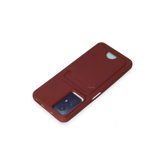 Durukar®   Redmi Note 12S Kılıf Kelvin Kartvizitli Silikon - Bordo
