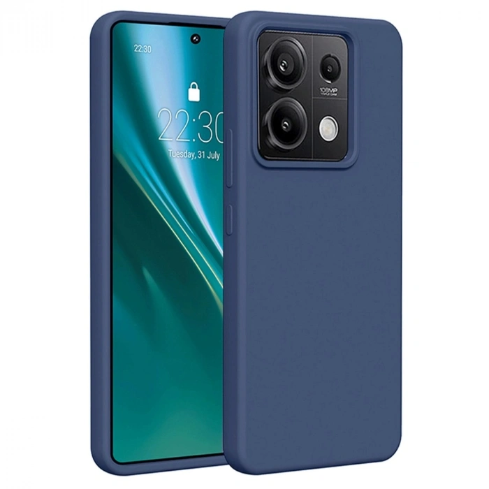 Durukar®   Redmi Note 13 4G Kılıf First Silikon - Lacivert