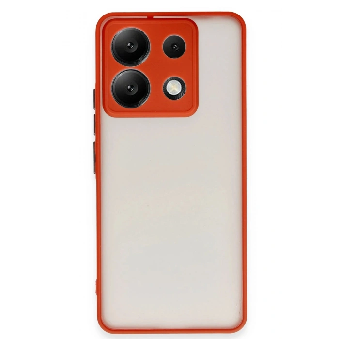 Durukar®   Redmi Note 13 5G Kılıf Montreal Silikon Kapak - Kırmızı