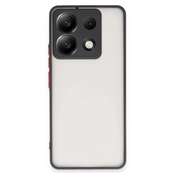 Durukar®   Redmi Note 13 5G Kılıf Montreal Silikon Kapak - Siyah