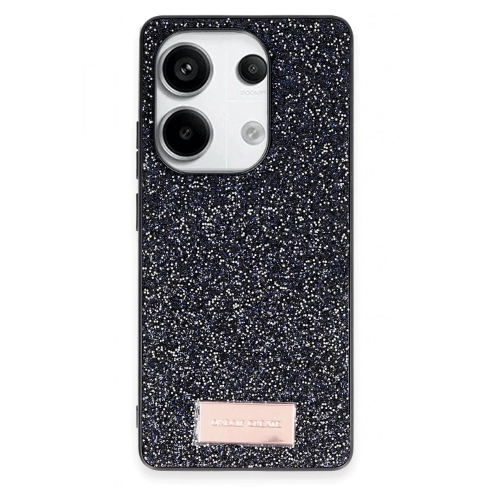 Durukar®   Redmi Note 13 Pro 4G Bright Simli Kapak - Siyah