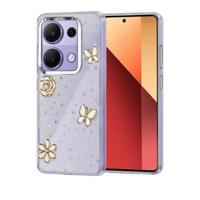Durukar®   Redmi Note 13 Pro 4G Fiyonk Desenli Kapak - Desen 10