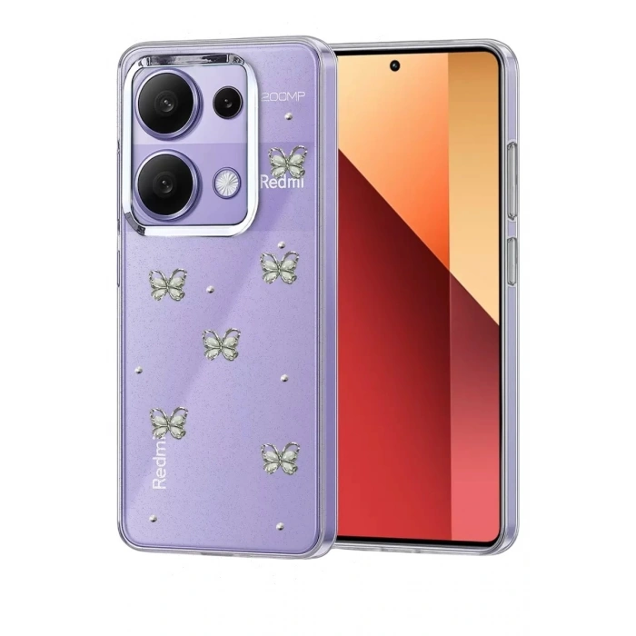 Durukar®   Redmi Note 13 Pro 4G Fiyonk Desenli Kapak - Desen 9