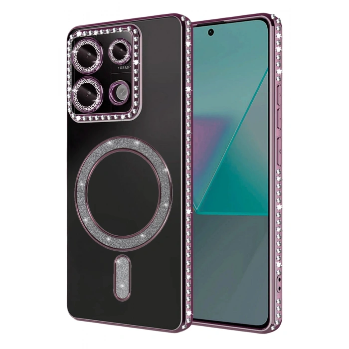 Durukar®   Redmi Note 13 Pro 4G Joke Simli Magneticsafe Kılıf - Pembe